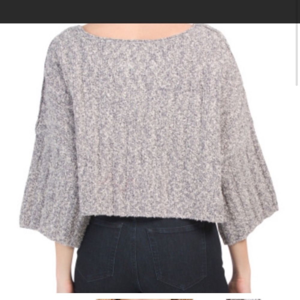 NWT Free People Oversized Cropped Sweater - Picture 12 of 16